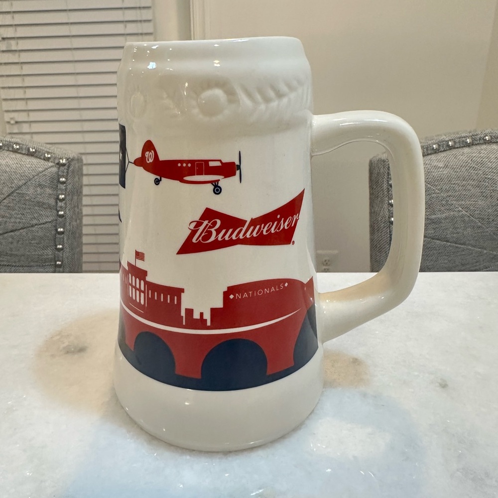 Washington Nationals Budweiser 2017 Large Ceramic Beer Mug